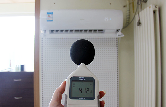 強(qiáng)檔風(fēng)速下實測噪音為41.2dB